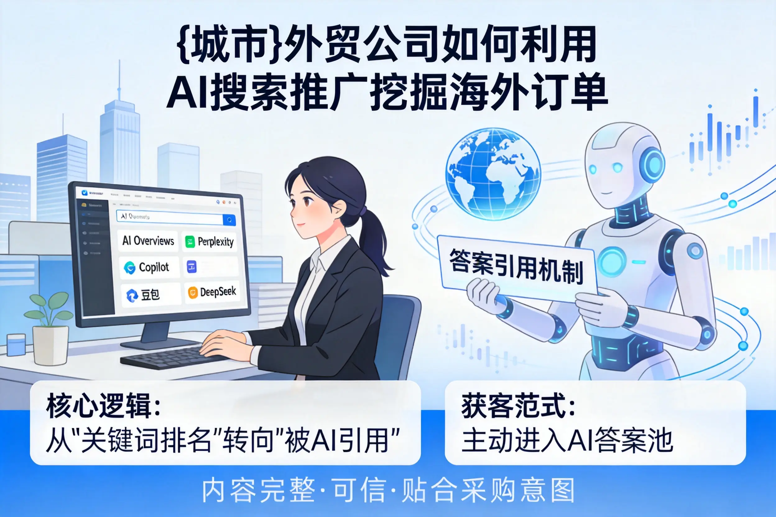 阜阳外贸公司如何利用AI搜索推广挖掘海外订单