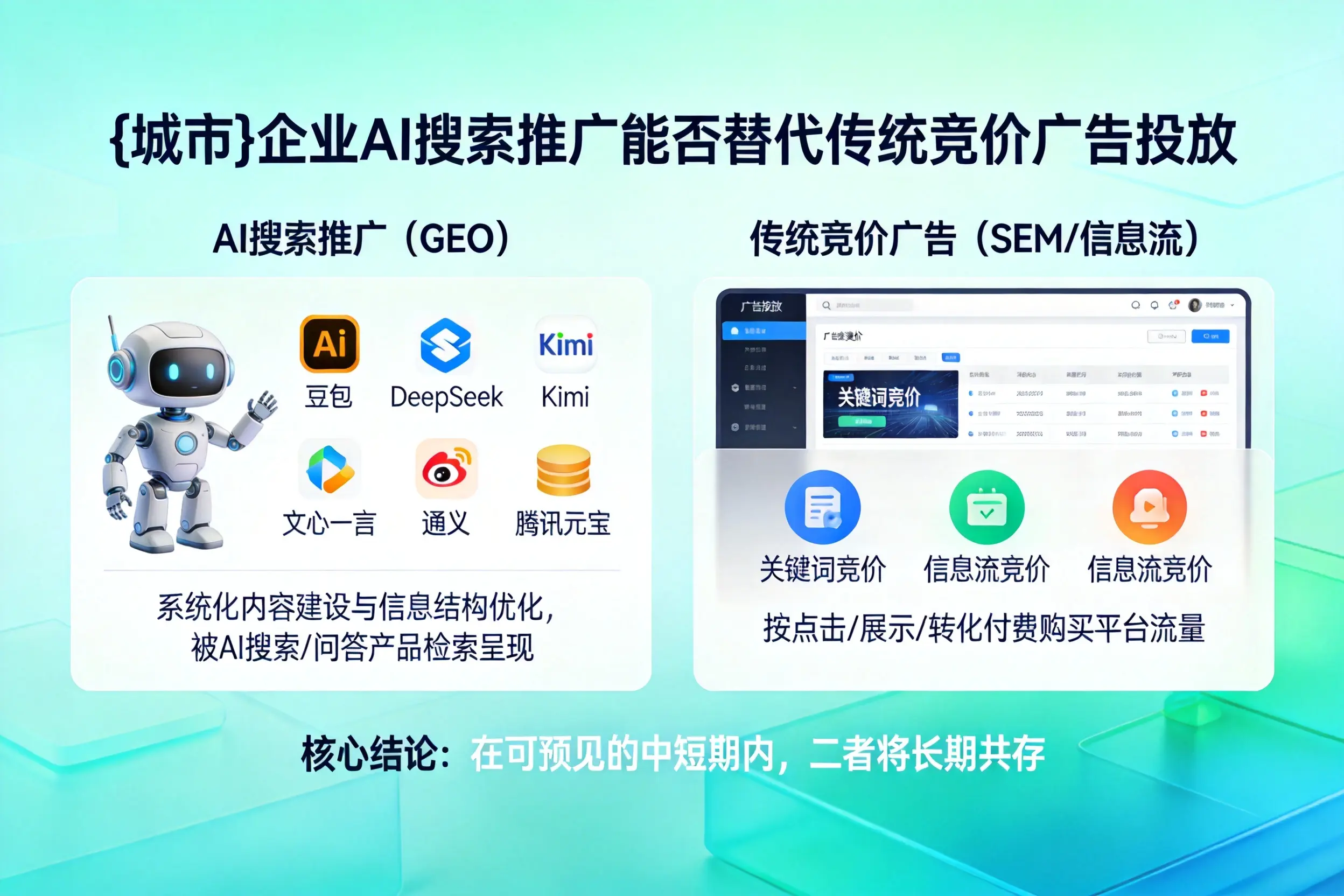 阜阳企业AI搜索推广能否替代传统竞价广告投放