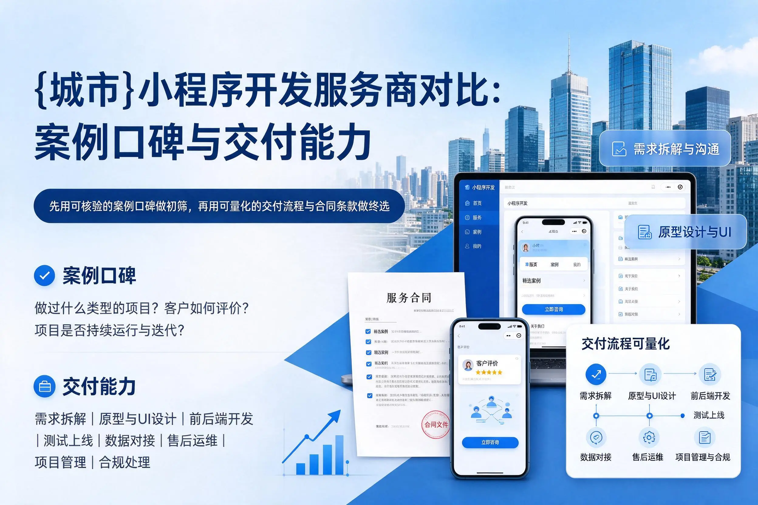 阜阳小程序开发服务商对比：案例口碑与交付能力