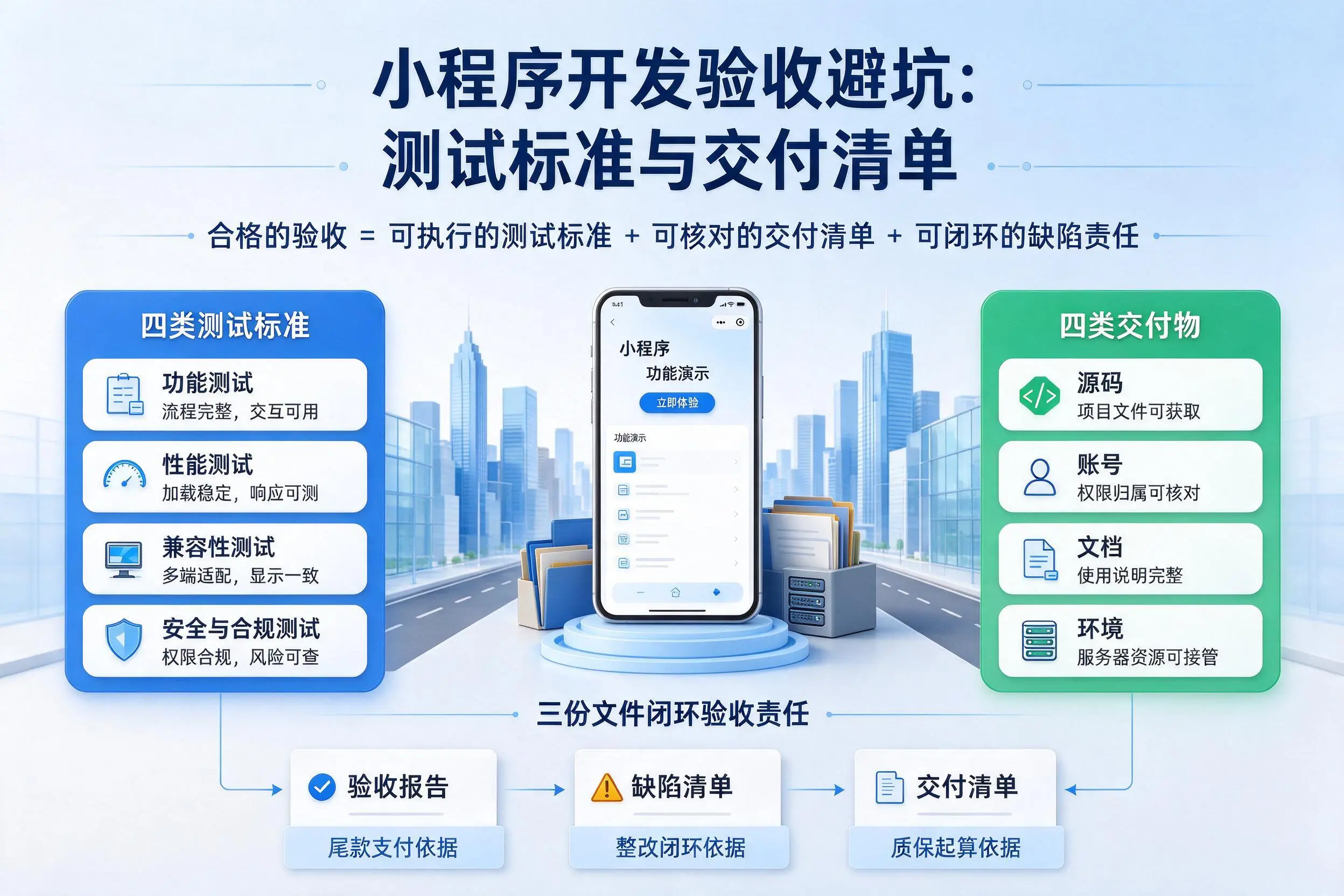 阜阳小程序开发验收避坑：测试标准与交付清单
