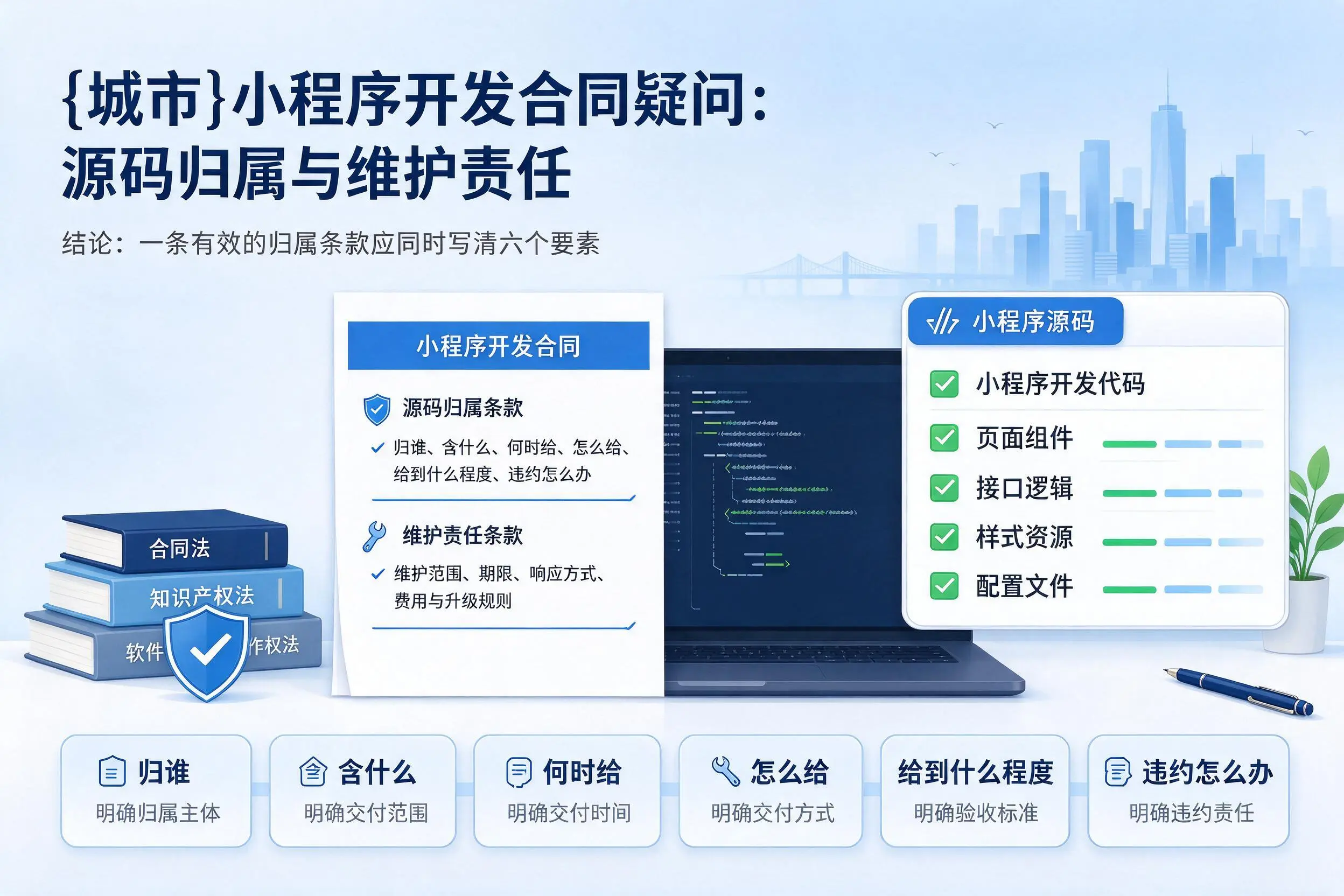 阜阳小程序开发合同疑问：源码归属与维护责任