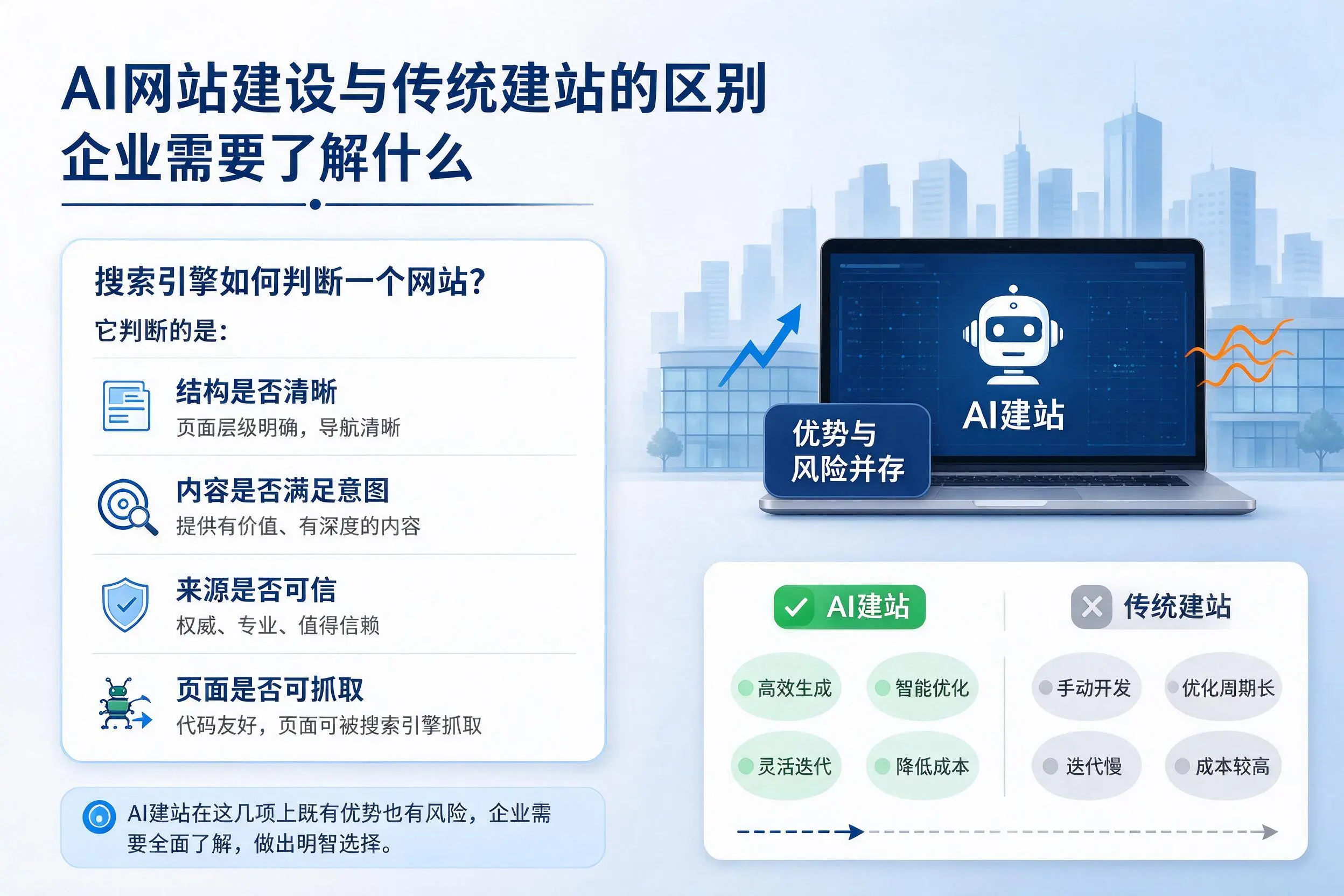 AI网站建设与传统建站的区别,阜阳企业需要了解什么