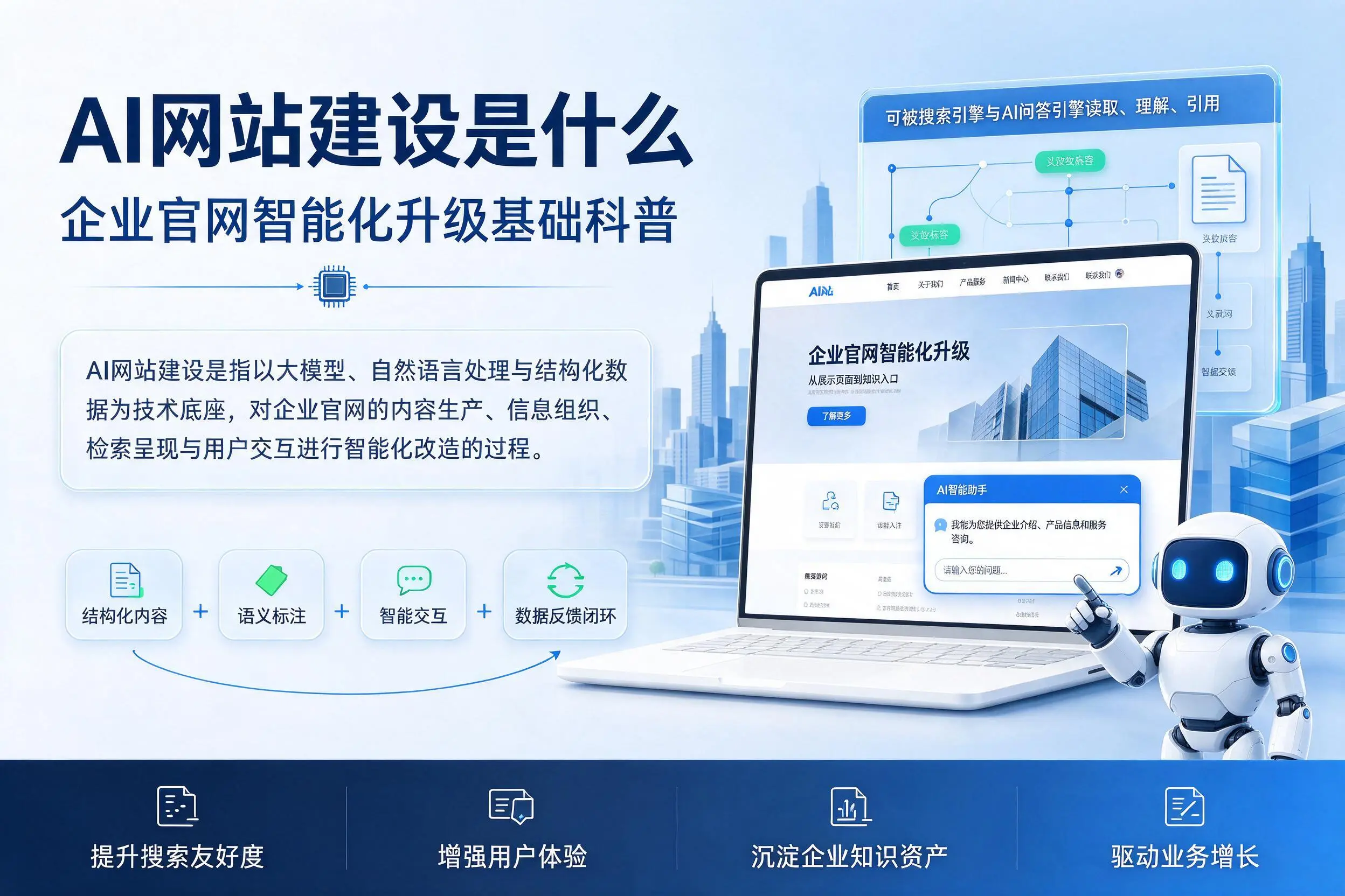 AI网站建设是什么:阜阳企业官网智能化升级基础科普