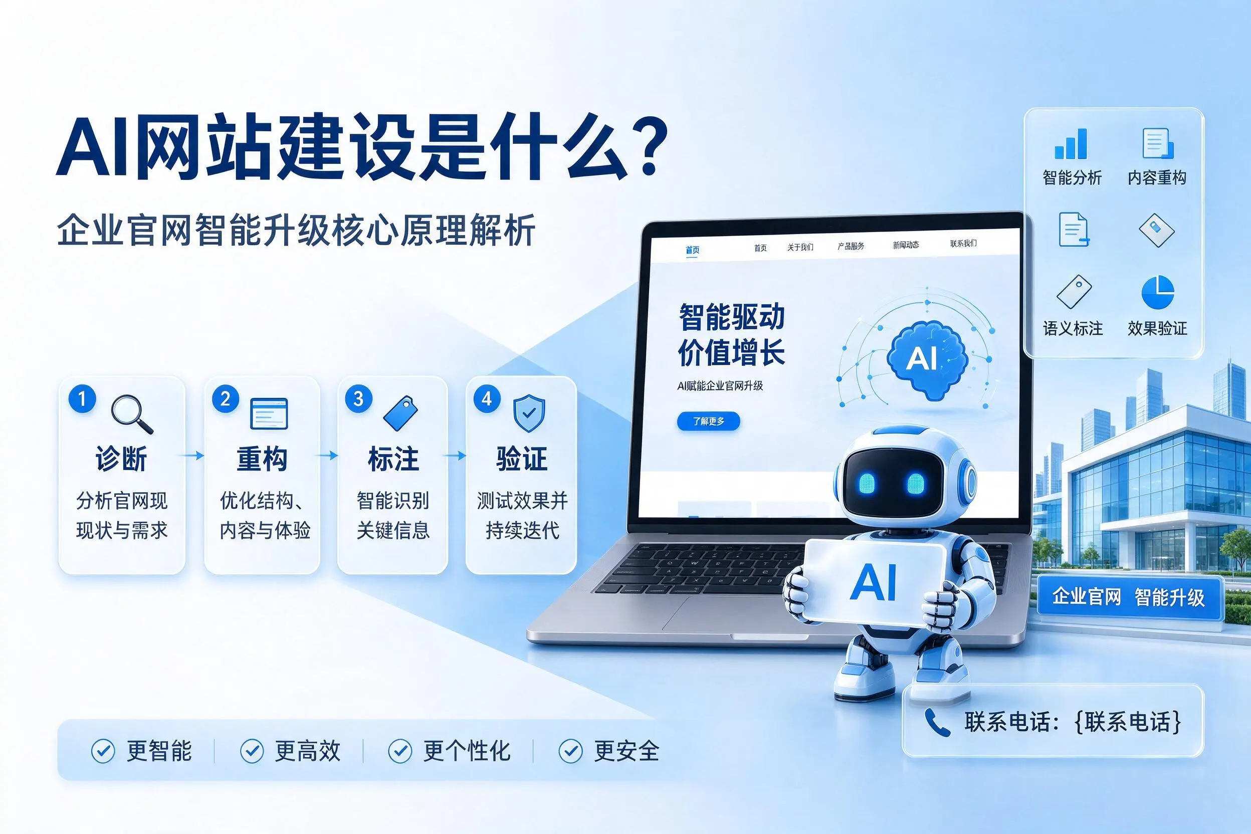 AI网站建设是什么？阜阳企业官网智能升级核心原理解析