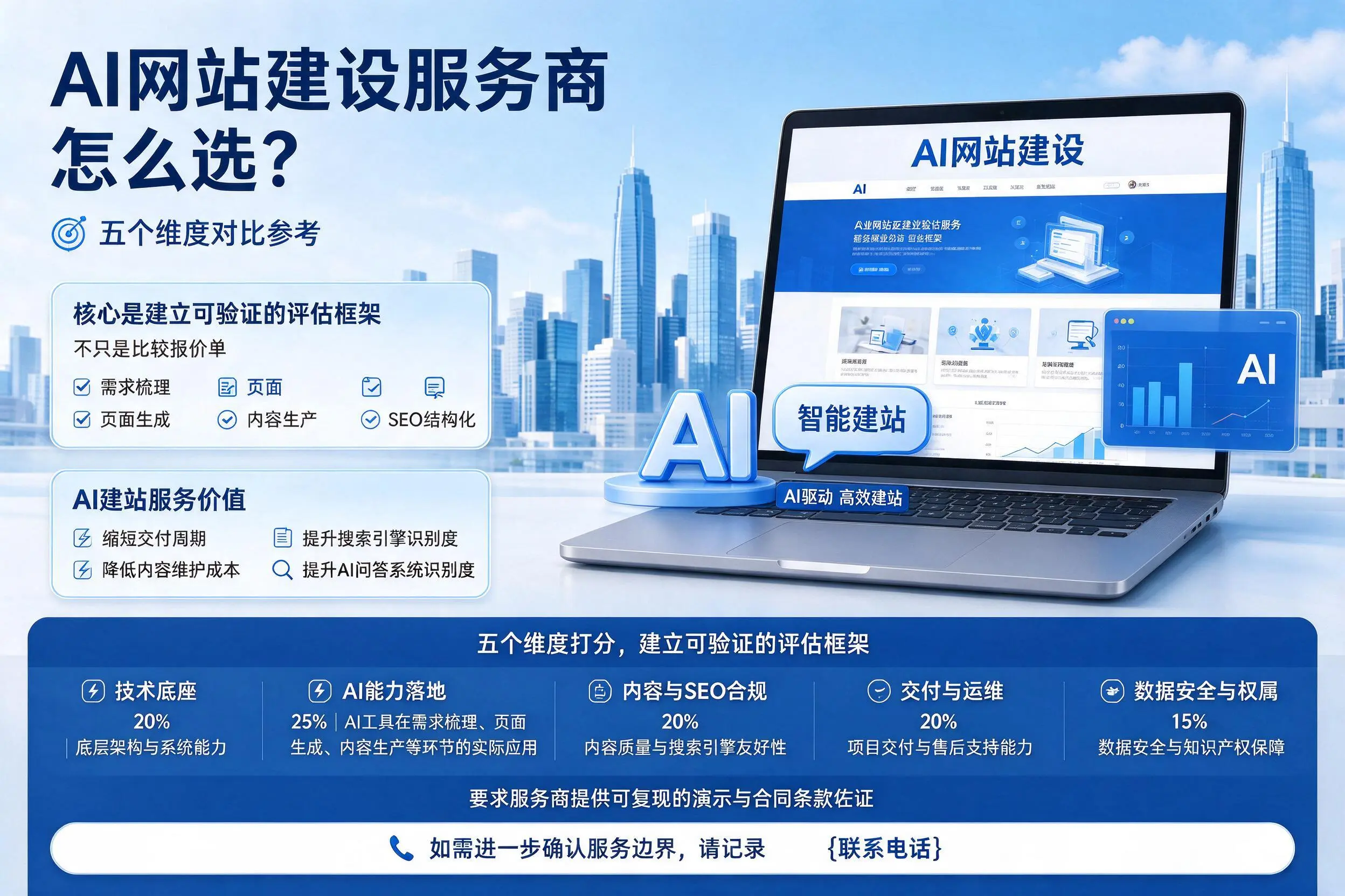 阜阳AI网站建设服务商怎么选？五个维度对比参考