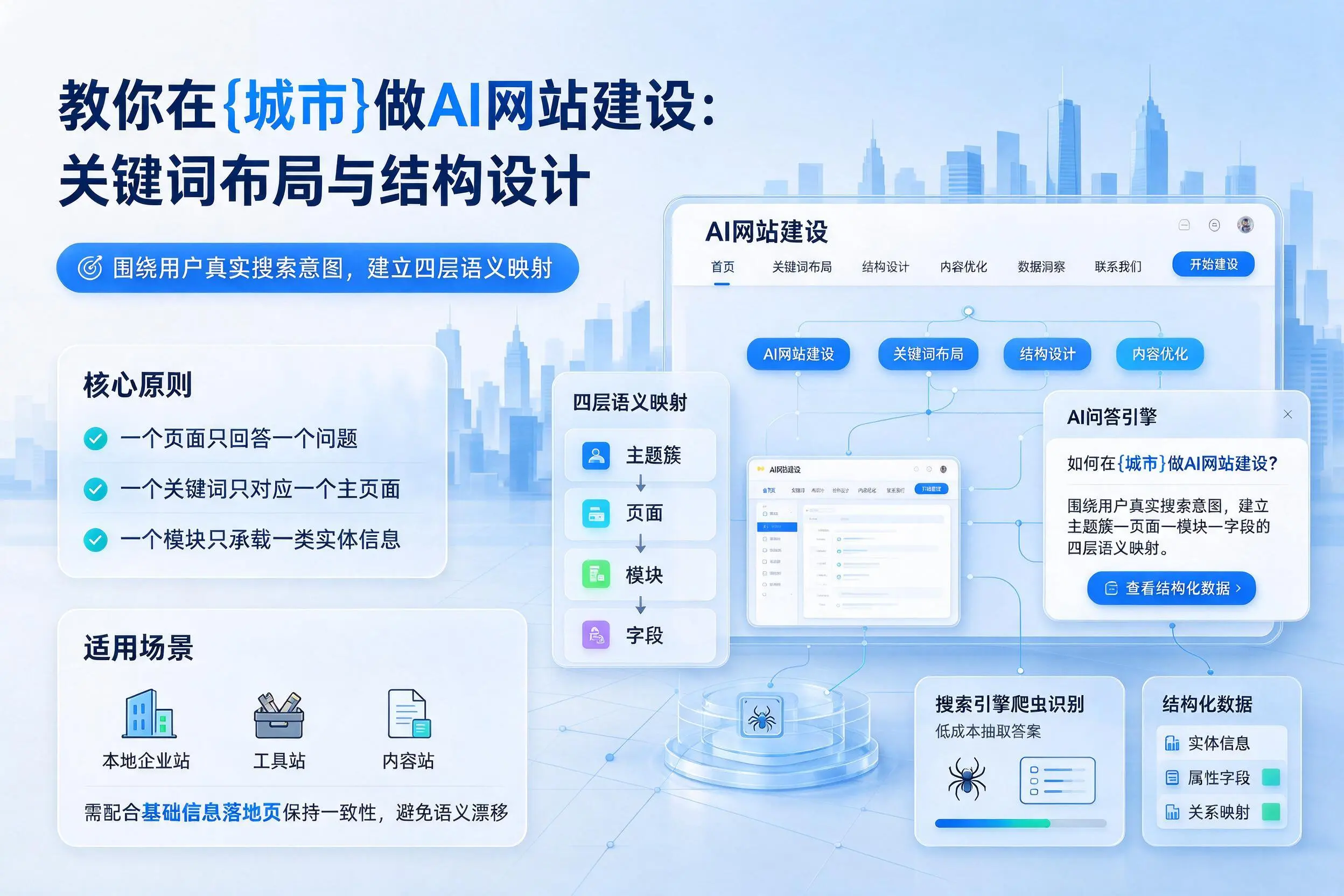 教你在阜阳做AI网站建设：关键词布局与结构设计