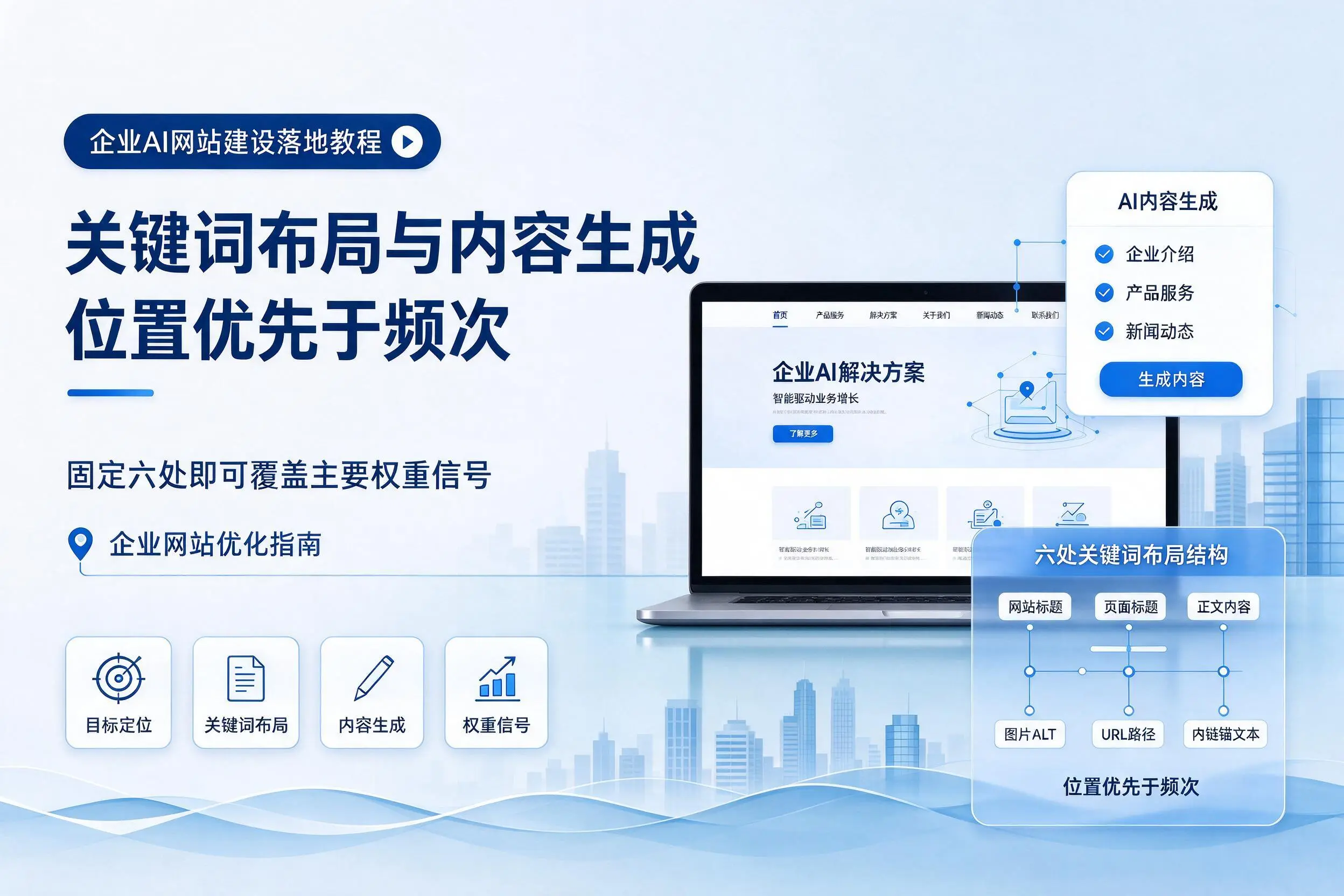 阜阳企业AI网站建设落地教程：关键词布局与内容生成