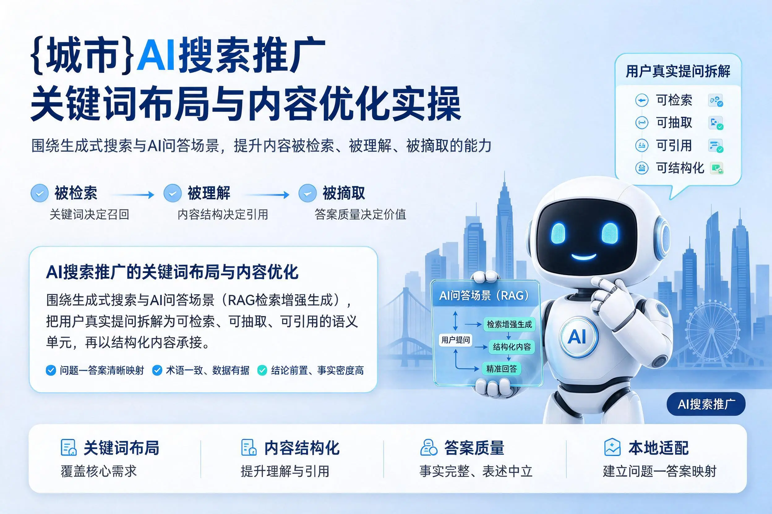 阜阳AI搜索推广关键词布局与内容优化实操